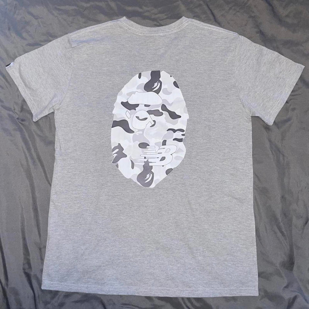 BAPE Men's Grey Tshirt