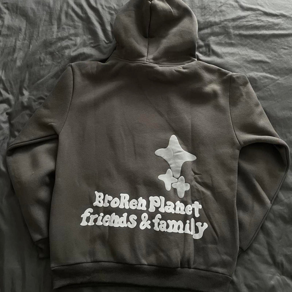 Broken Planet Men's Grey Hoody