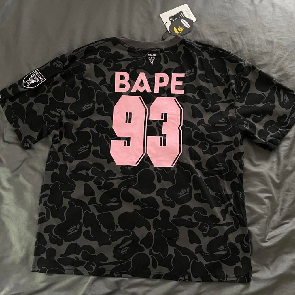 Bape x inter Miami black camo t-shirt