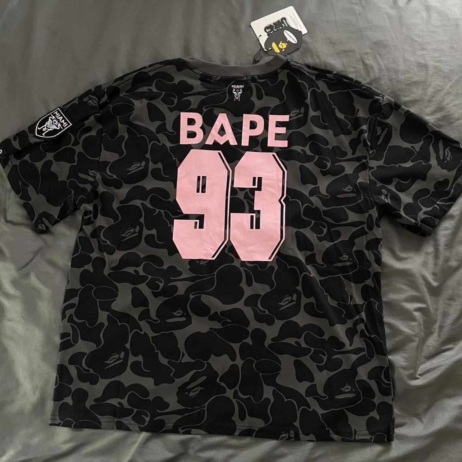 Bape x inter Miami black camo t-shirt
