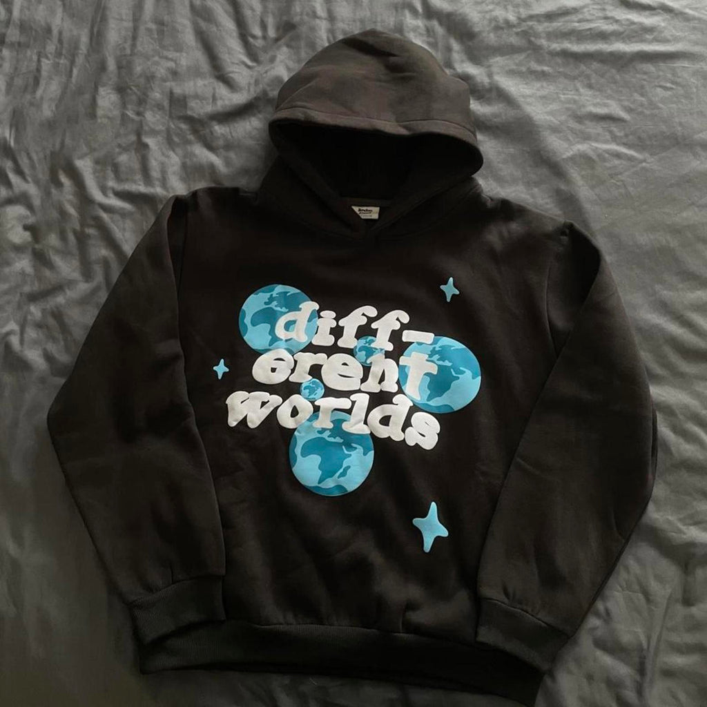 Broken Planet Men's Black and Multi Hoody