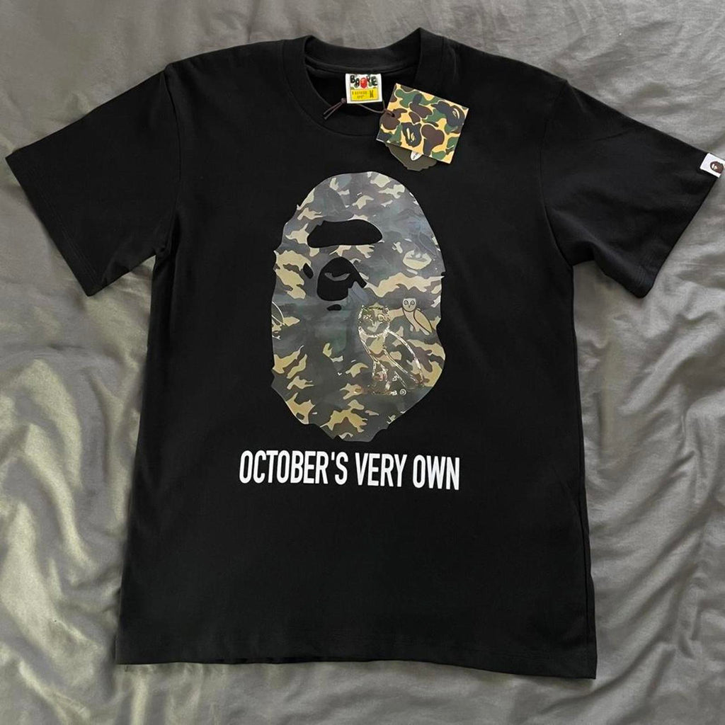 BAPE Men's Black Tshirt