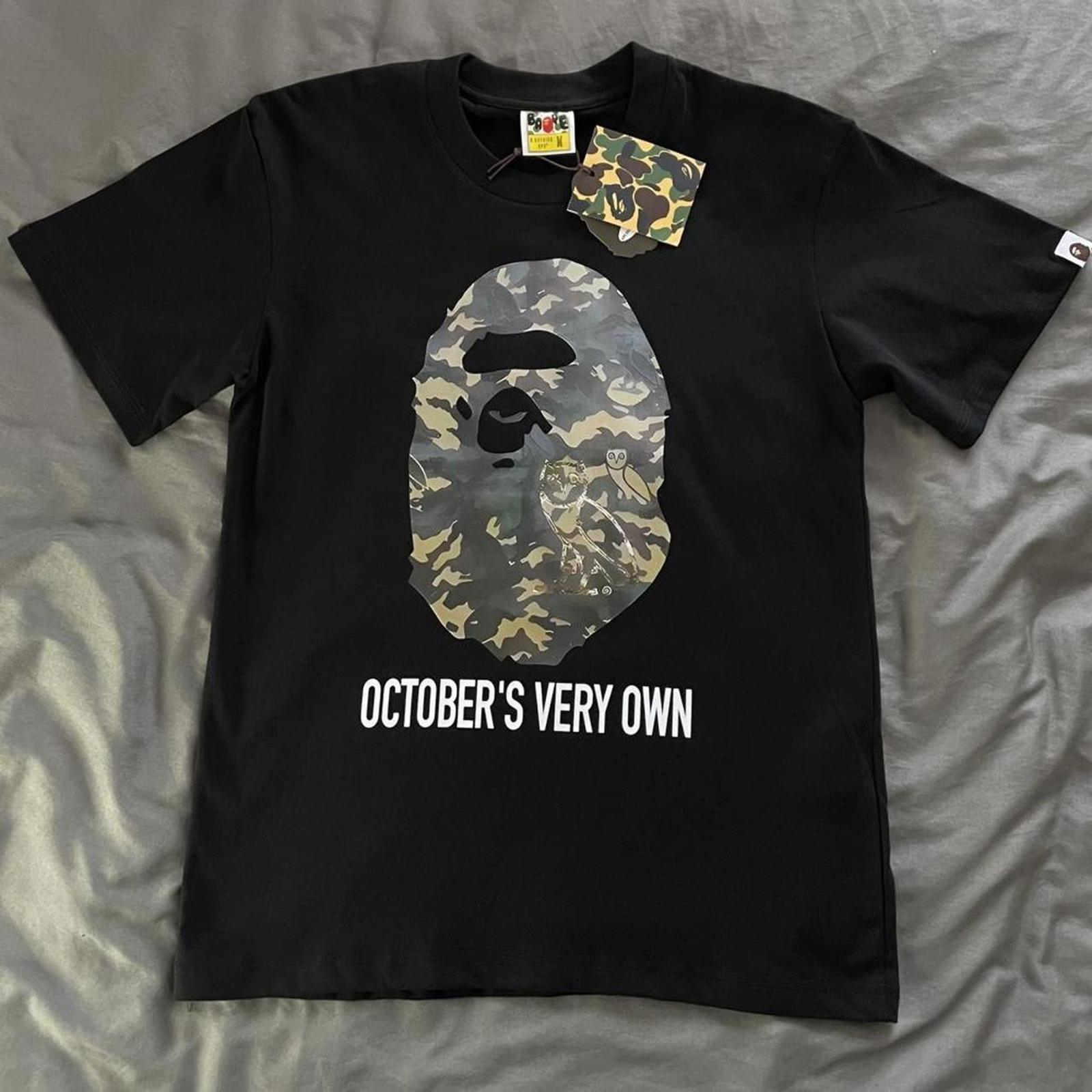 BAPE Men's Black Tshirt