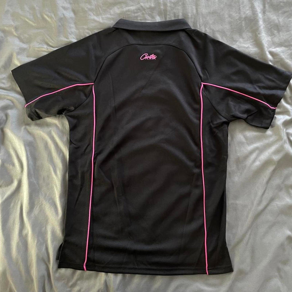 Corteiz Men's Black and Multi Tshirt