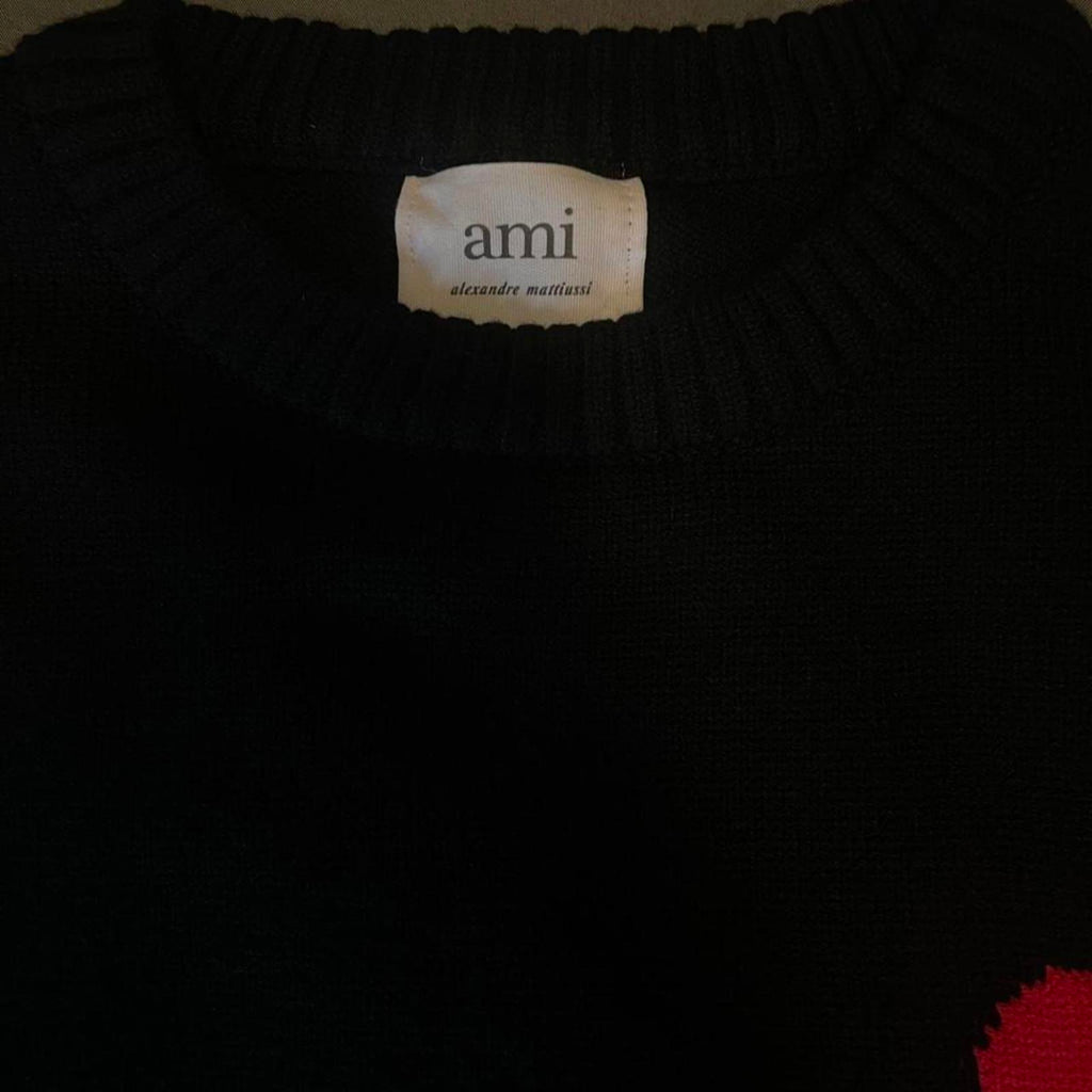 AMI Paris Men's Black Jumper
