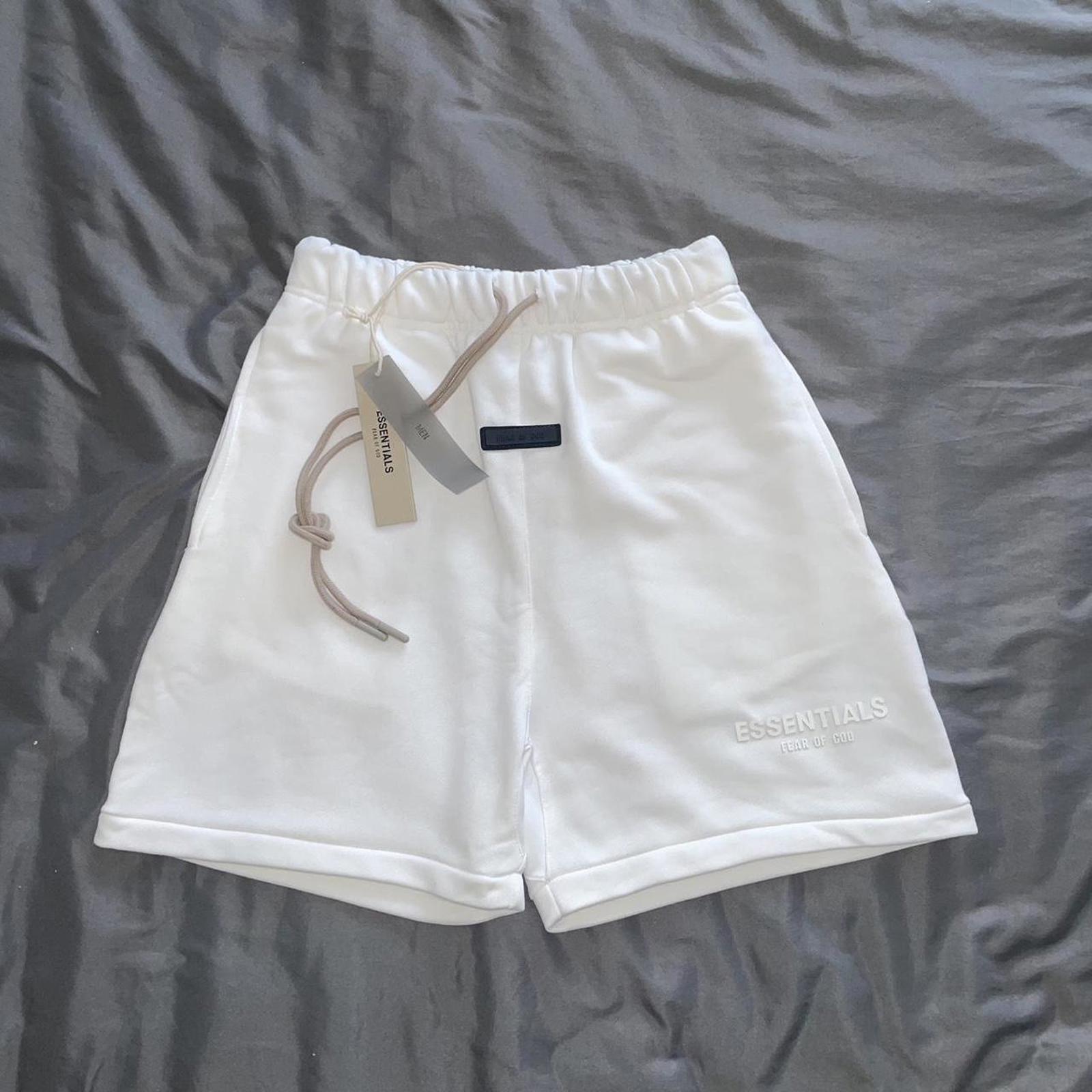 Essentials Men's White Shorts