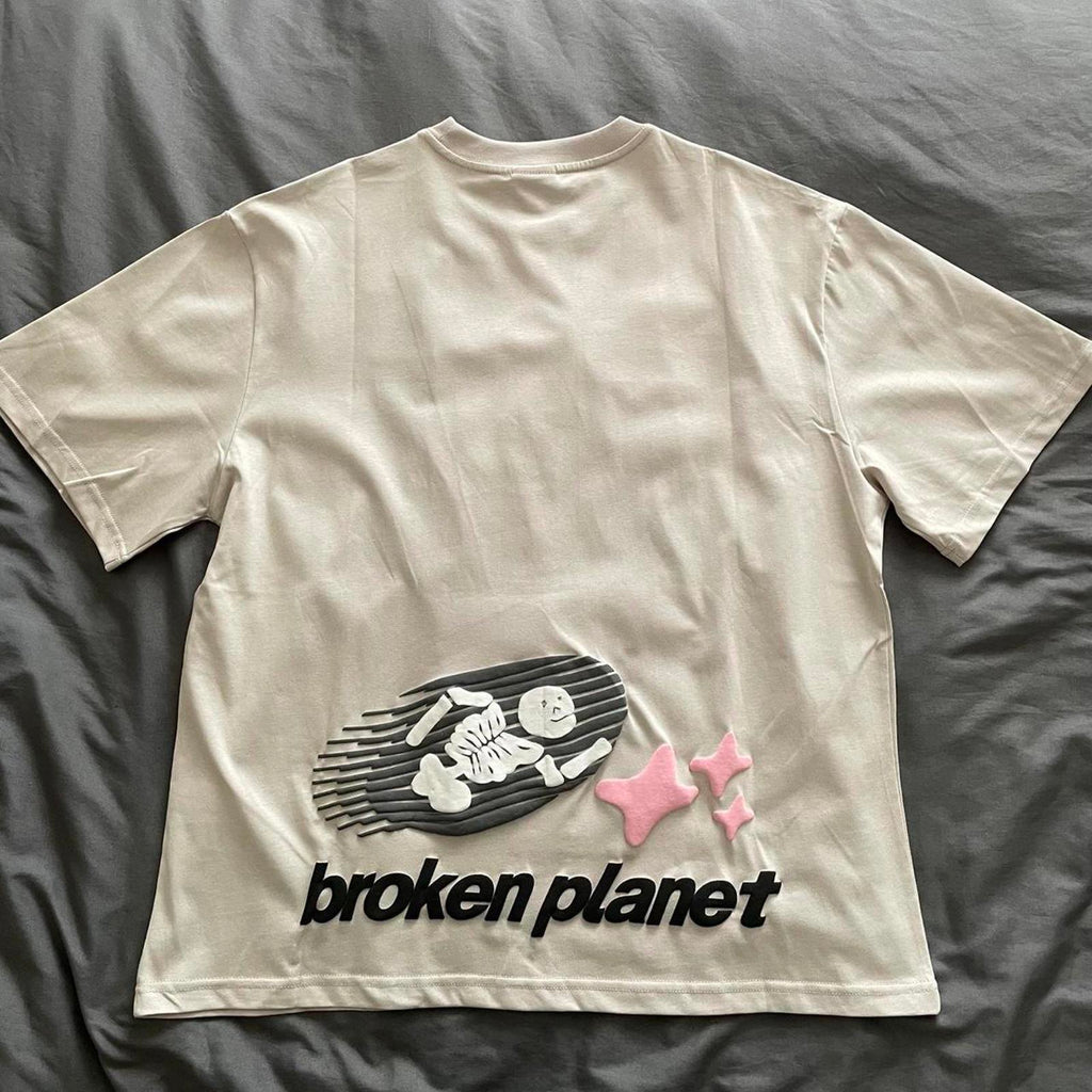 Broken Planet Men's Cream Tshirt