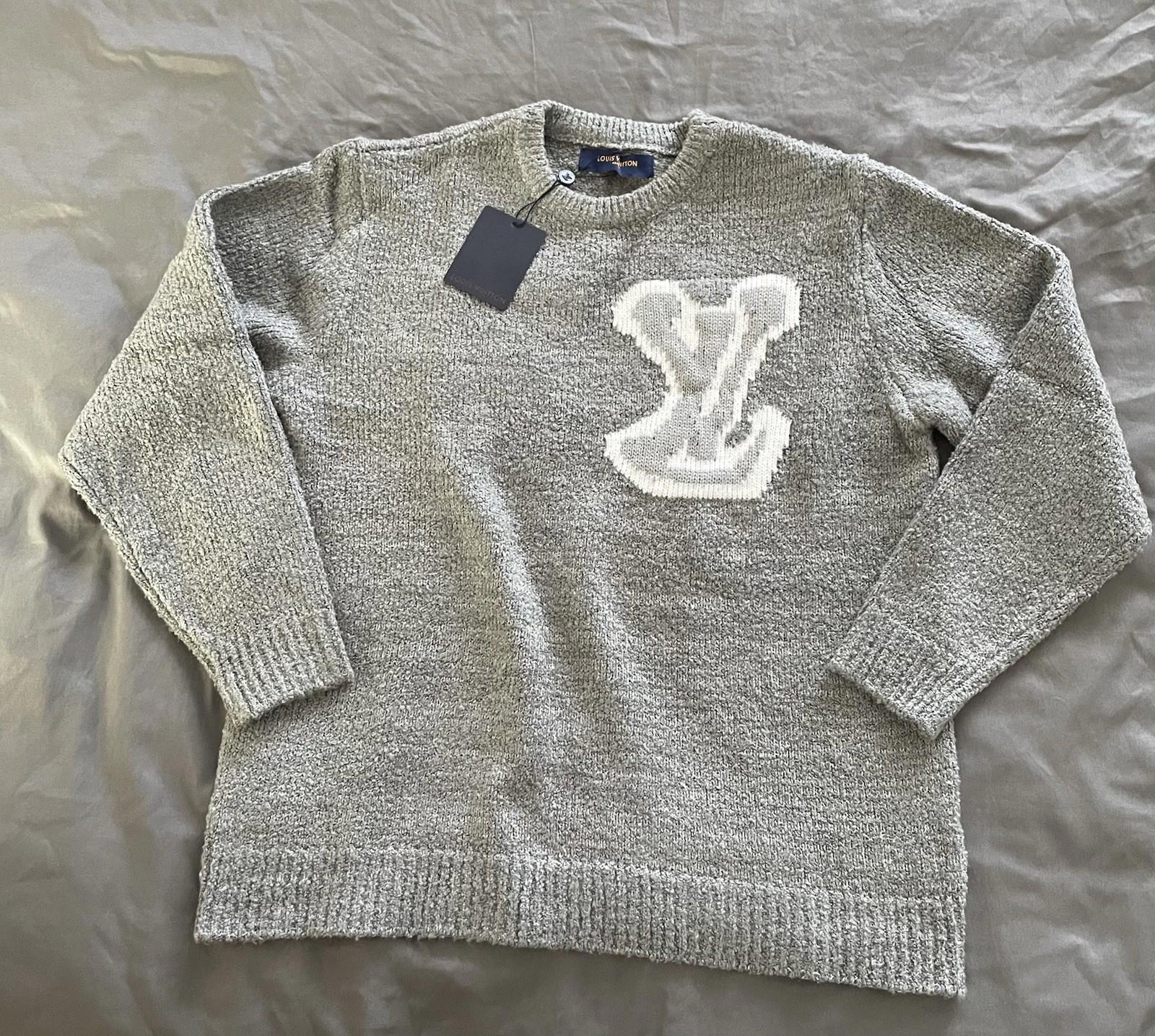 LV Grey Wool Sweater New With Tags