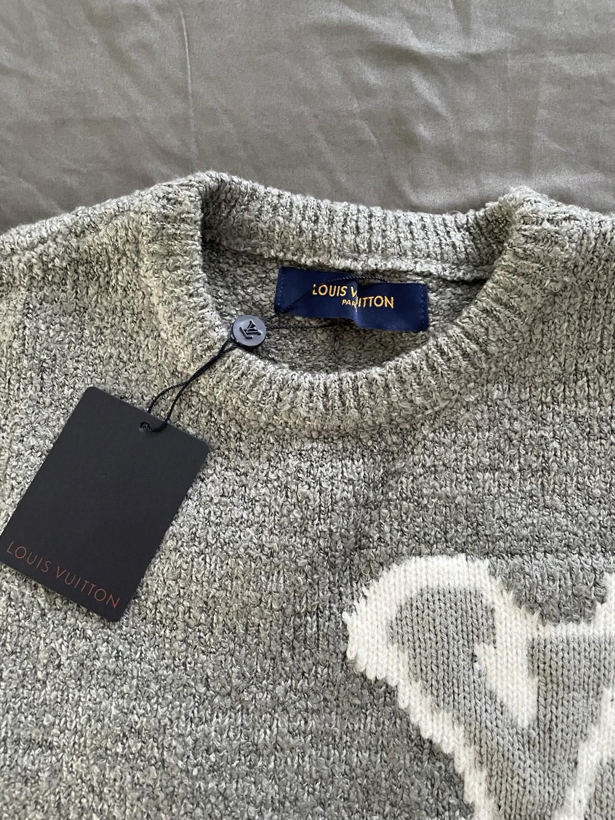 LV Grey Wool Sweater New With Tags