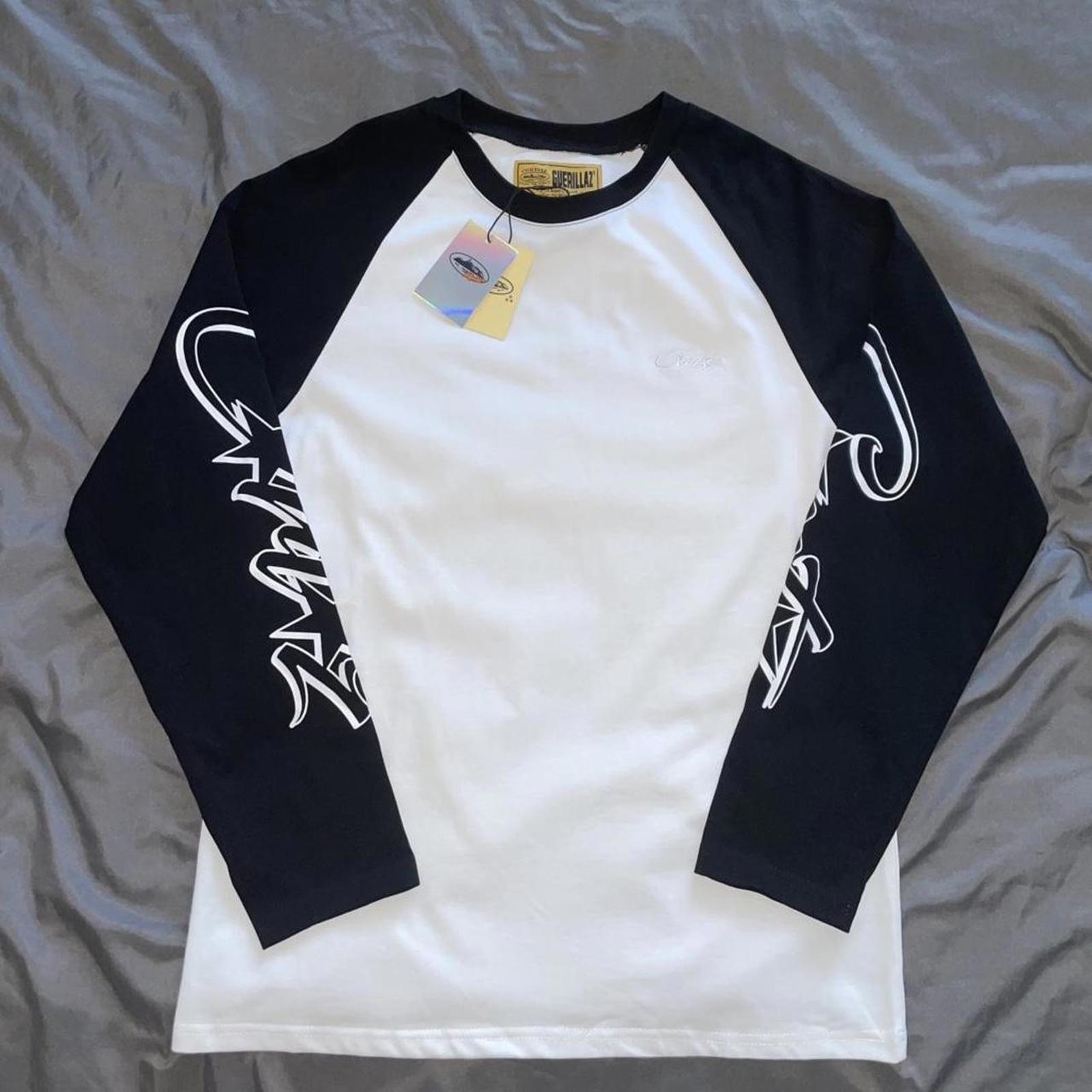 Corteiz Men's White and Black Tshirt