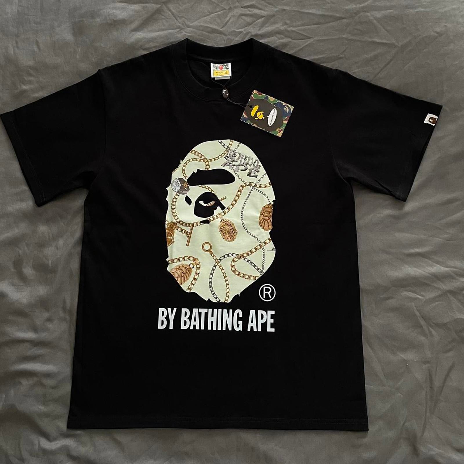 BAPE Men's Black Tshirt