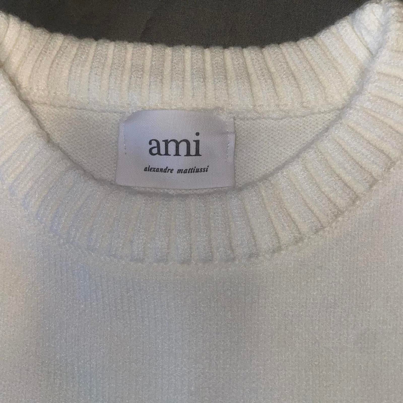 AMI Paris Men's White Jumper