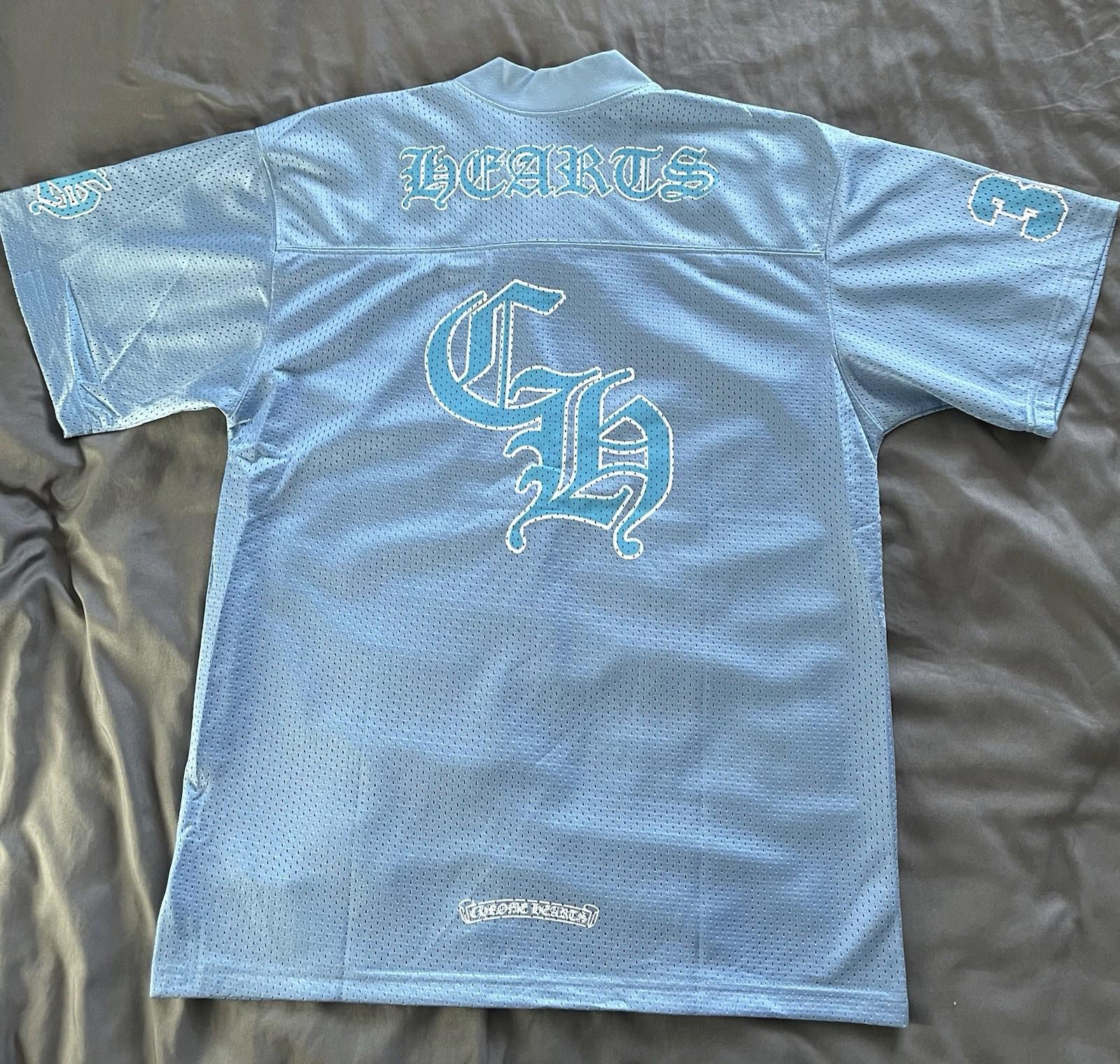 Chrome Hearts Mesh Stadium Blue Football Jersey