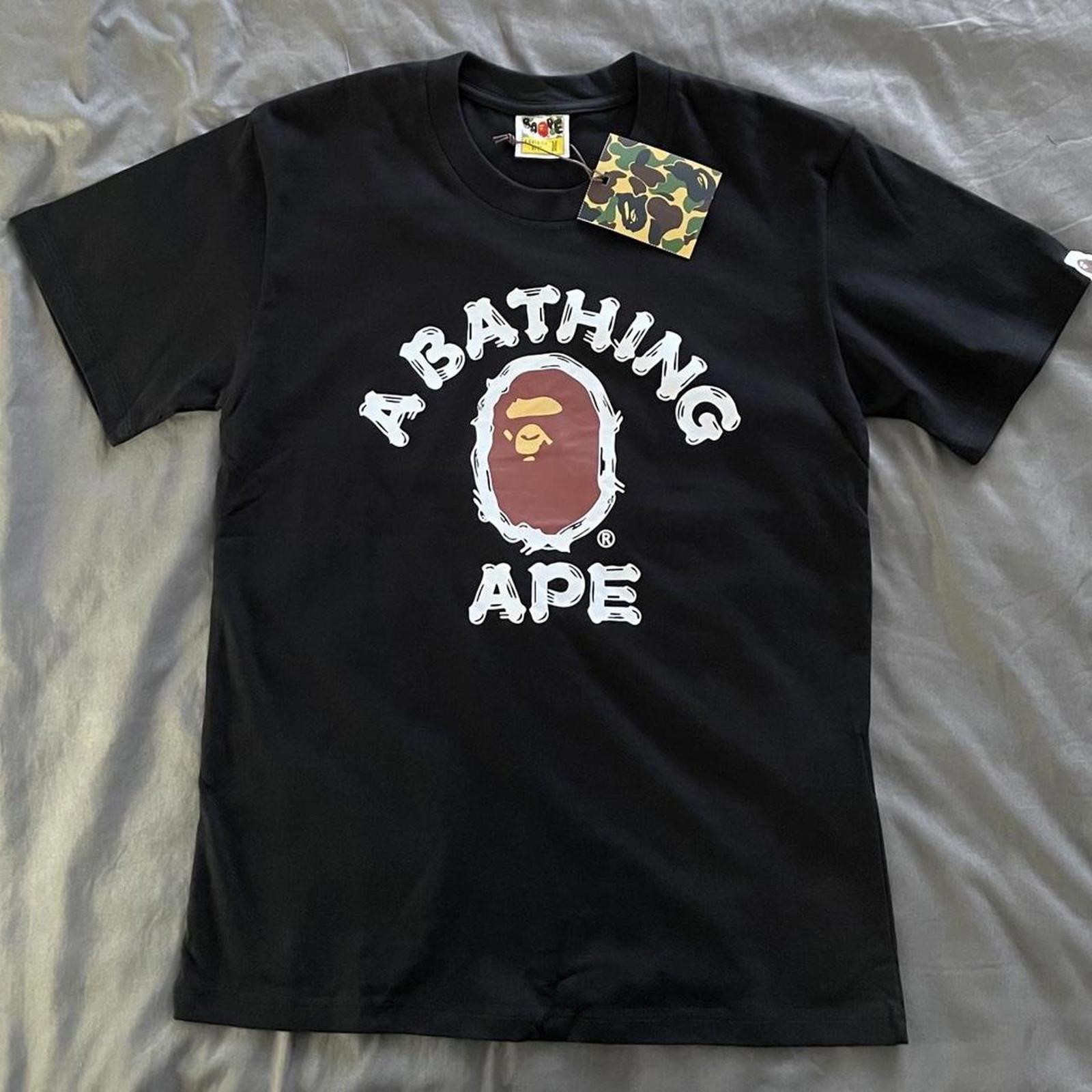 BAPE Men's Black Tshirt