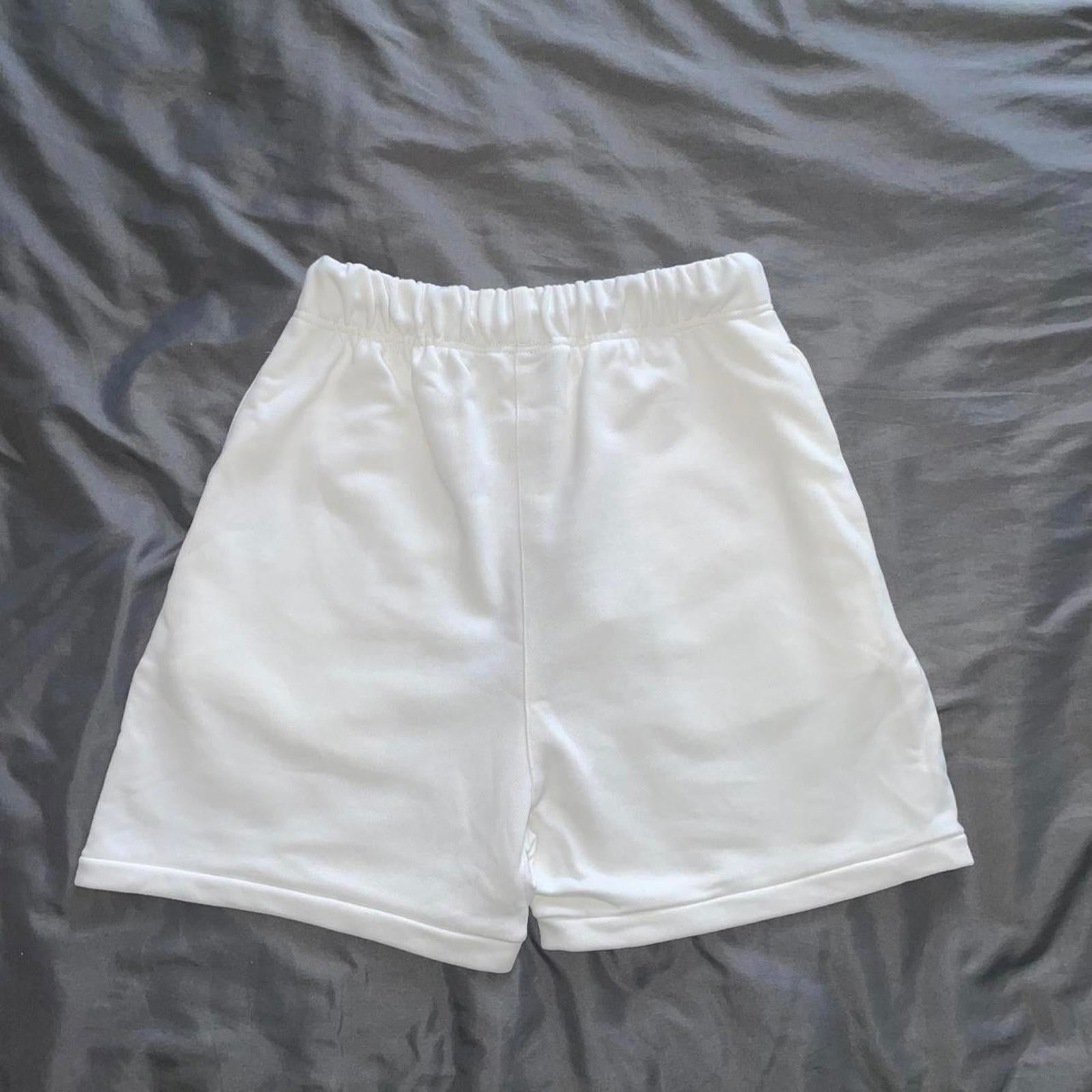 Essentials Men's White Shorts