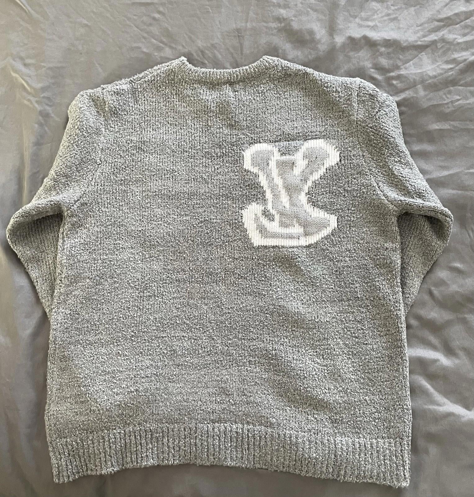 LV Grey Wool Sweater New With Tags